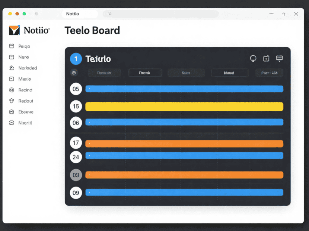 Notion 嵌入 Trello 看板的整合畫面